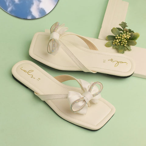 Butterfly Bow Thong Slipper