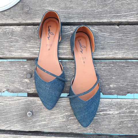 Denim Ballerina Flat