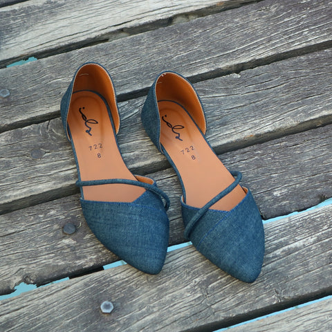 Denim Ballerina Flat